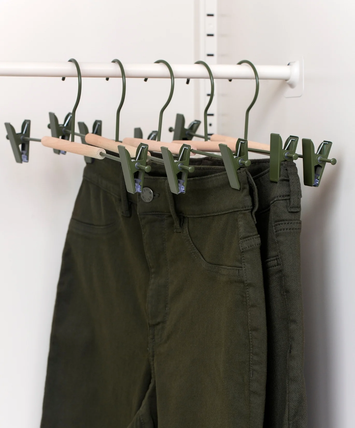 Adult Clip Hangers in Olive - Image 2