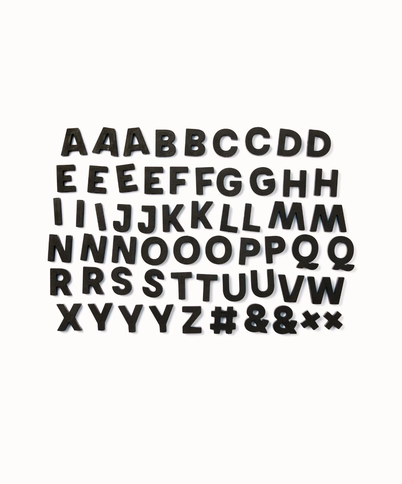 Alphabet Magnets in Black - Image 4