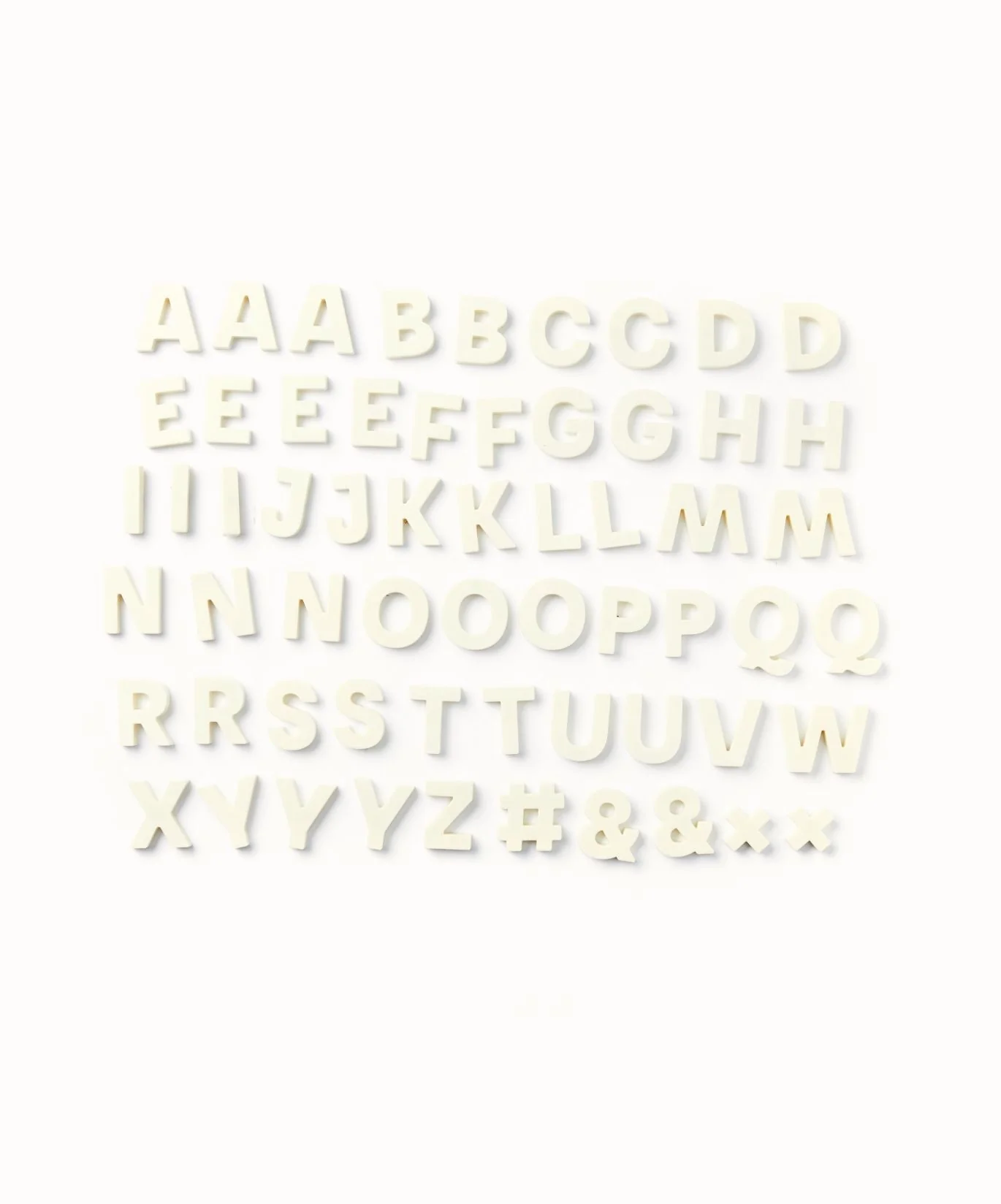 Alphabet Magnets in Bone - Image 4