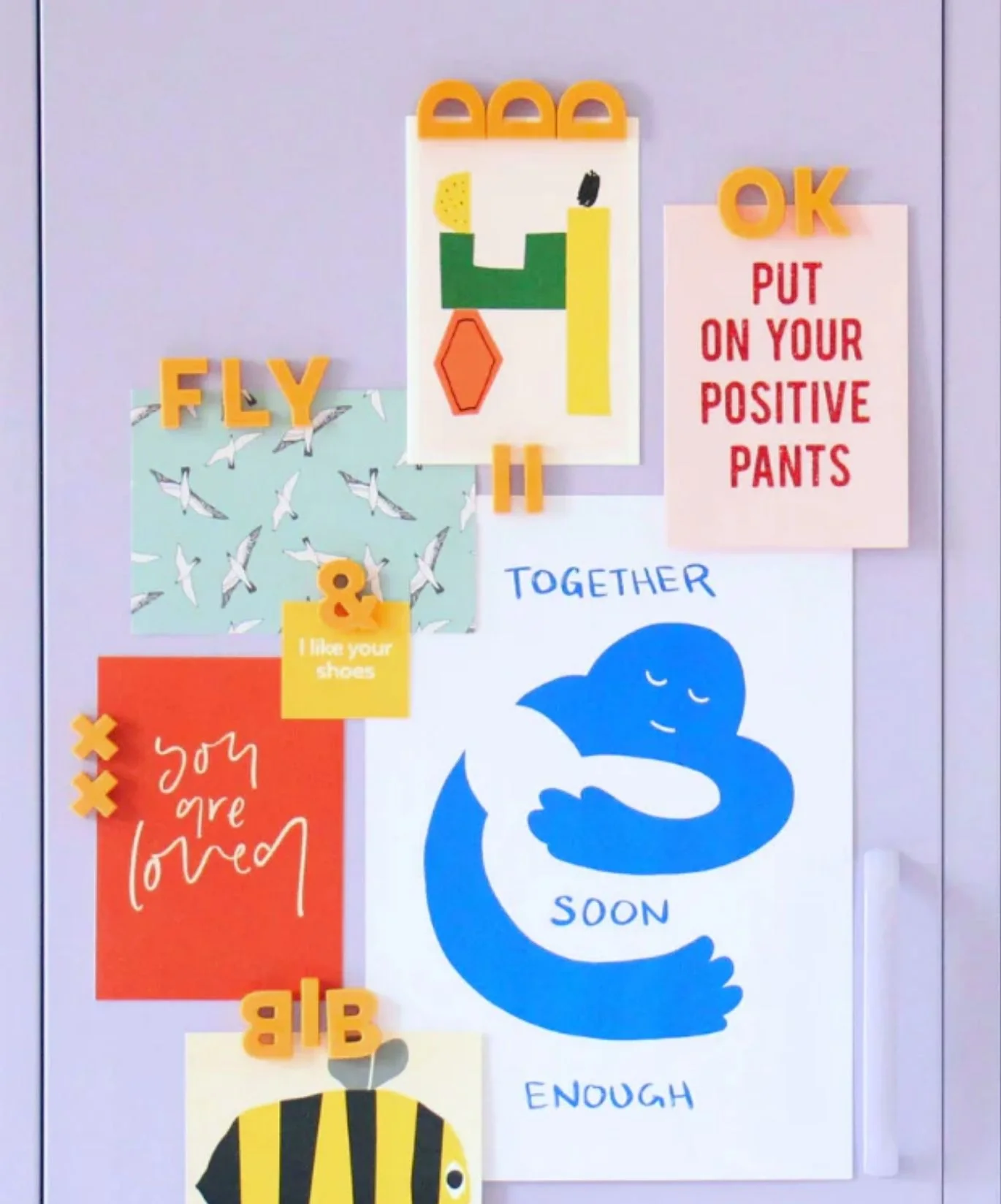 Alphabet Magnets in Mustard - Image 5