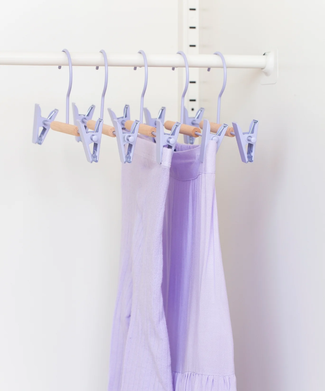 Kids Clip Hangers in Lilac - Image 2