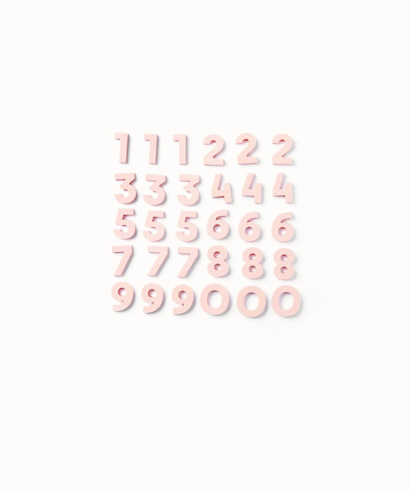 Number Magnets in Blush - Image 3